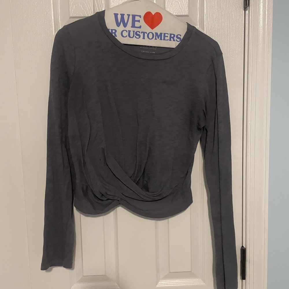 Grey Velvet Shirt